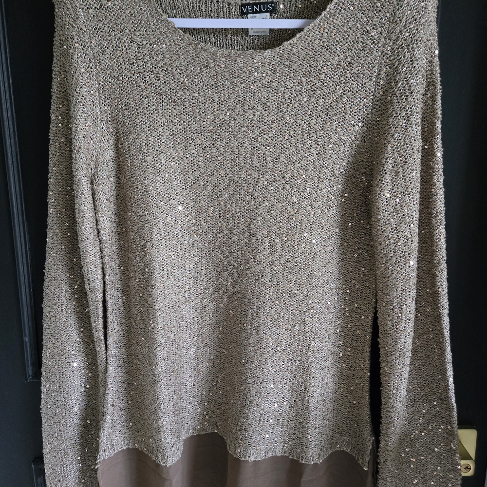 SOLD! Venus Metallic Knit Sweater
